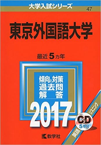 の中でも定番の看板 東京外国語大学 赤本 2003年と2008年の2冊セット